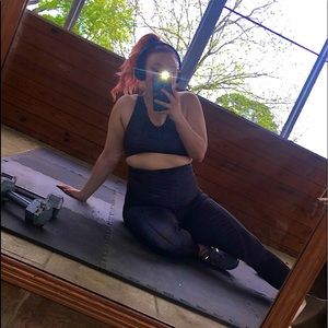 American eagle studio pocket zebra legging